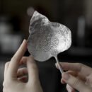 Artistic Metal Tea Strainer, Bodhi Leaf Tea Filter