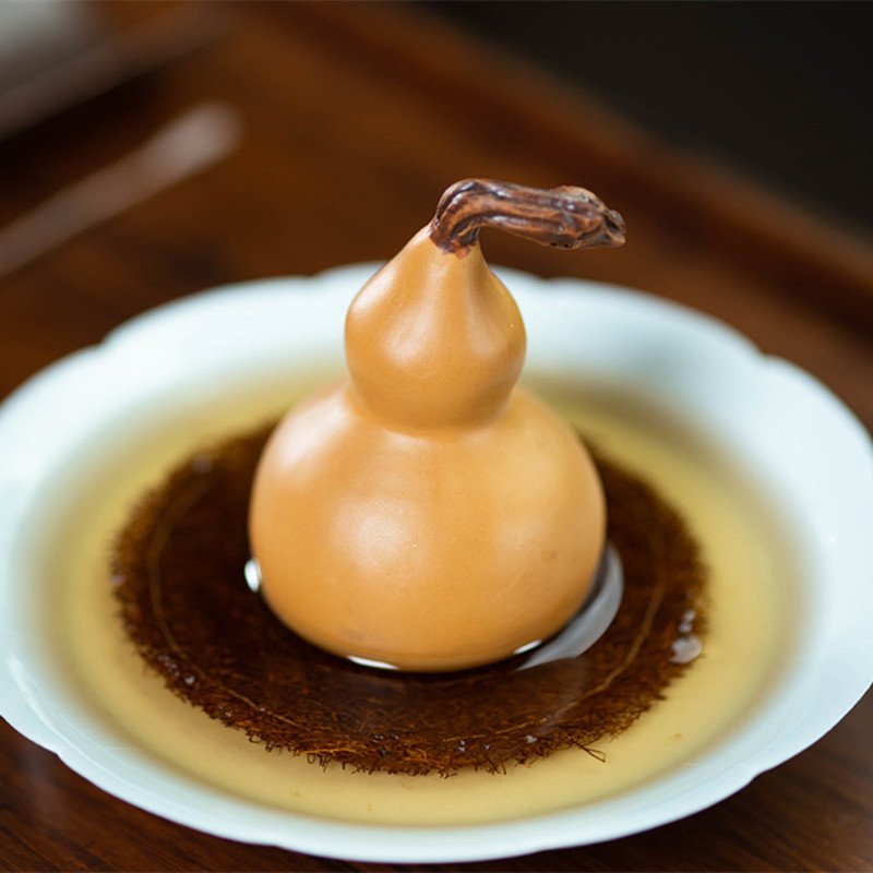 Mini Gourd Tea Pet, Yixing Duan Ni Clay