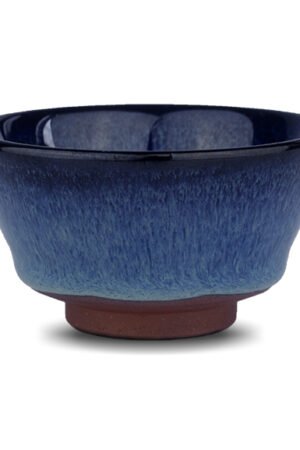 Chinese Chawan Bowl NO. 10 ‘Blue Vision’ - Ceramic Tea Bowl (50ml / 1.7oz)