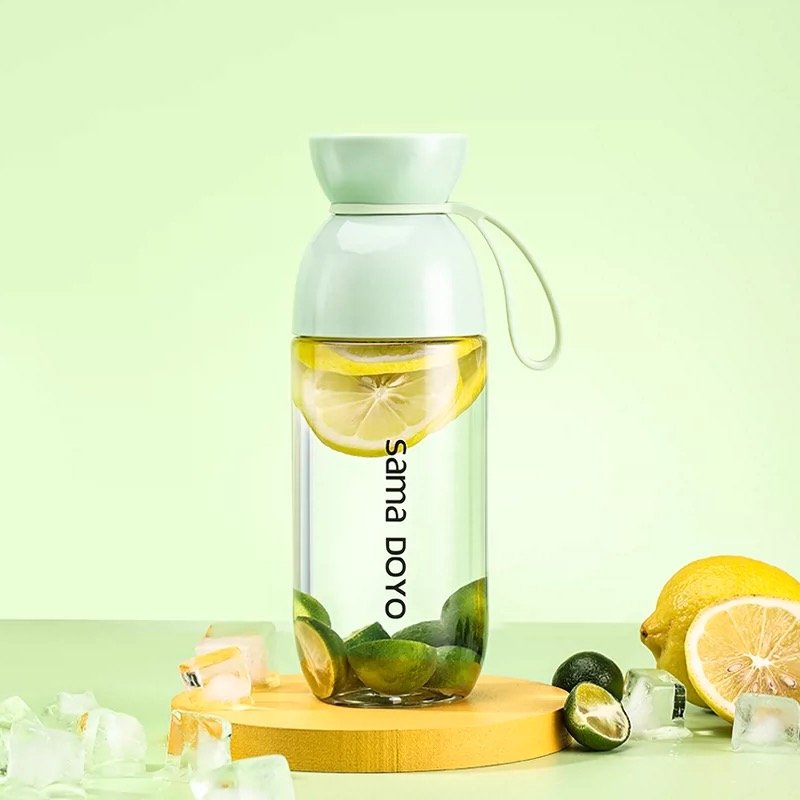 Tritan Water Bottle, Cold Brew Tea/Fruit Infuser, Mint Green 530ml