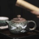 Ceramic ‘Noble Cranes’ Gongfu Xi Shi Tea Pot 220ml