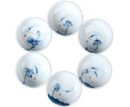 Porcelain tea cups set of 6 (66 ml / 2.2 oz)
