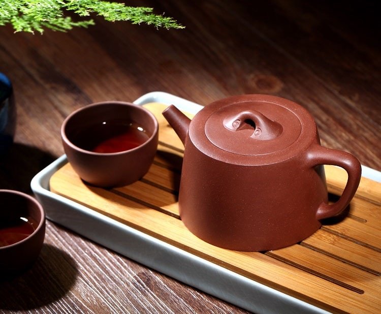 Di Cao Qing Clay Teapot - Jing Lan Hu by Artist Li Xiao Ying 260 ml (8.8 oz)