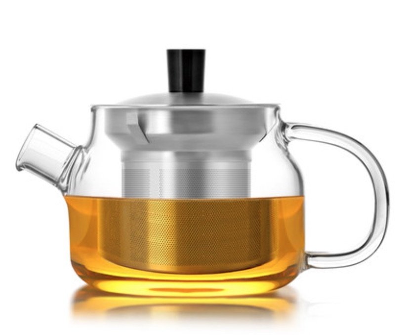 Cute Tea Infuser 'Li Bai' with Stainless Steel Infuser & Lid 470ml / 15.9 oz