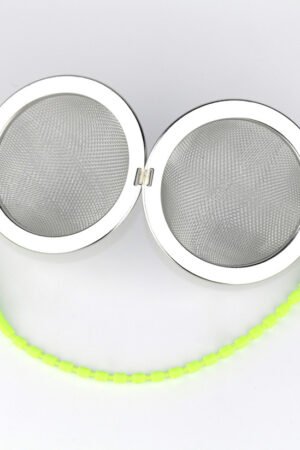 Mesh Metal Tea Ball Infuser with Premium Silicon String (5cm/2in)