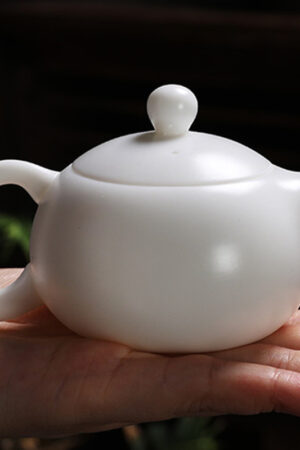 Mutton Fat Jade White Porcelain Xishi Teapot 90/200ml