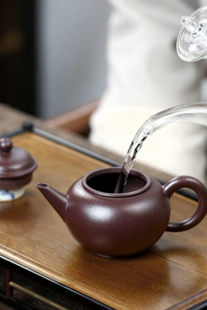 Shui Ping Yixing Teapot, Shi Hong Clay Teapot by Pan Ye 190ml