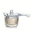 Glass Side Pouring Teapot with Side Handle, Glass Kyusu with Infuser 250ml / 8.5oz