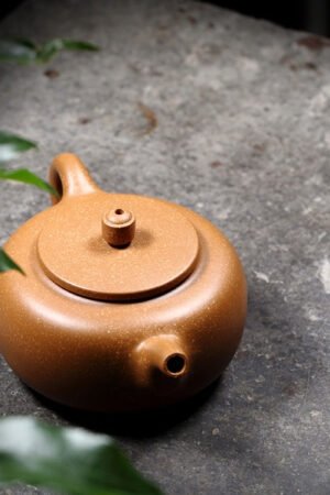 Small Yixing Teapot, Yellow Duanni Clay 140ml
