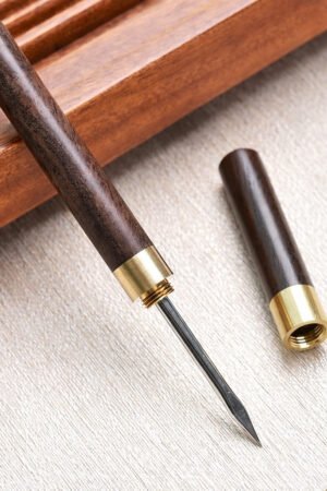 Cigar Shape Pu erh Tea Knife / Tea Pick - Polished Ebony Wood