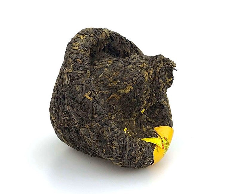 2017 Ripe Mushroom Tuo Cha, Xiaguan Jin Si Tibetan Flame Label, Da Xue Shan 250g