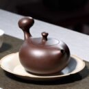 Yixing Purple Clay 'Spirit Moon' Xishi Kyusu Teapot 210ml